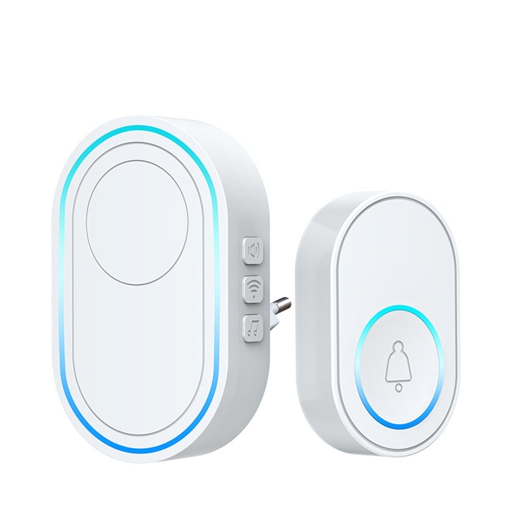 Wireless Doorbell APP Wifi Doorbell Intelligent Welcome Home Alarm System White 300m Remote Smart Door Bell
