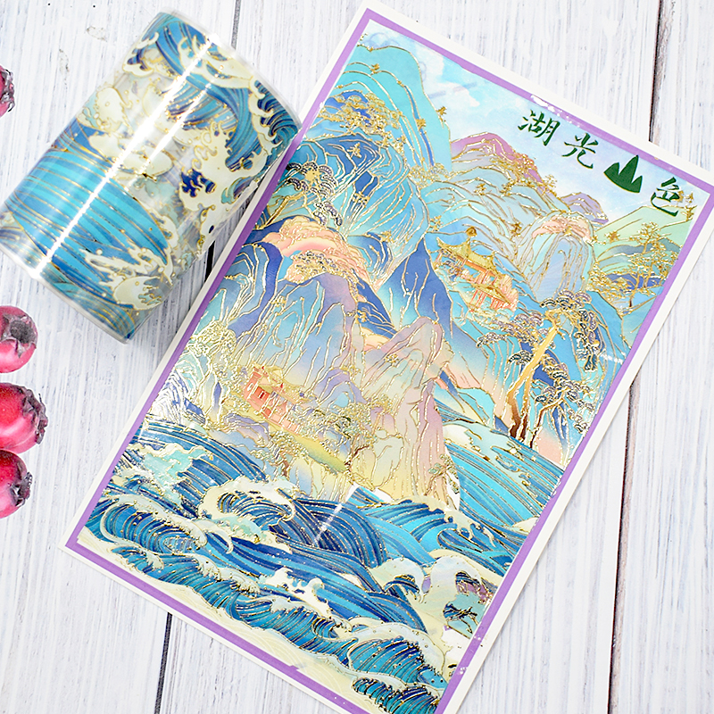 PET Washi Tapes Masking Oudheden Landschapsarchitectuur Decoratieve Planner Zelfklevende DIY Craft Scrapbooking Dagboek Journal Stickers