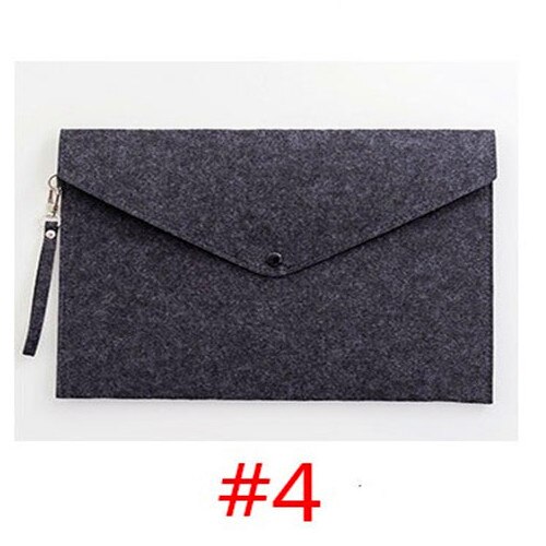 Carpeta de fieltro de gran capacidad, maletín de negocios, carpeta de archivos A4, organizador de papel para documentos de escritorio, material escolar para oficina, 1 ud.: 4