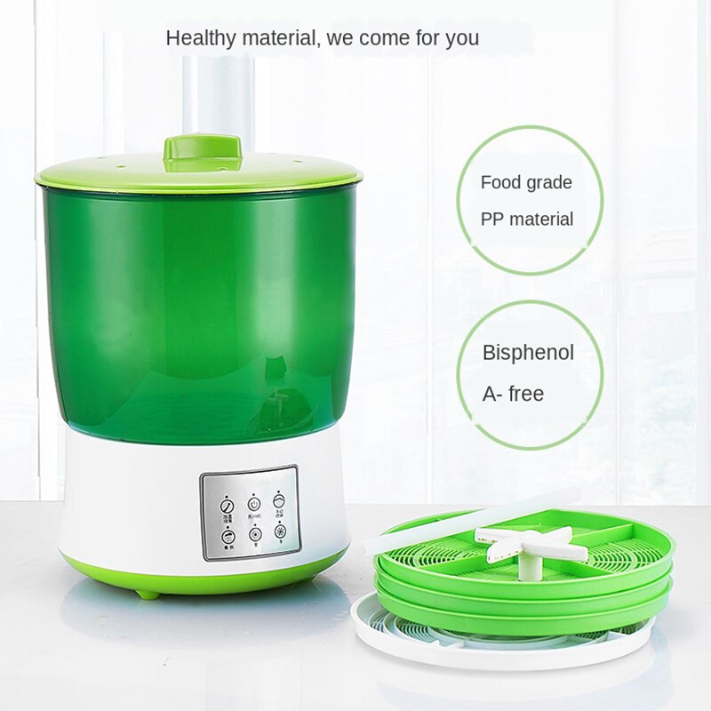 Home Use Intelligence Bean Sprout Machine Large Capacity 3 Layers Thermostat Green Seeds Growing Automatic Bean Sprout Machine