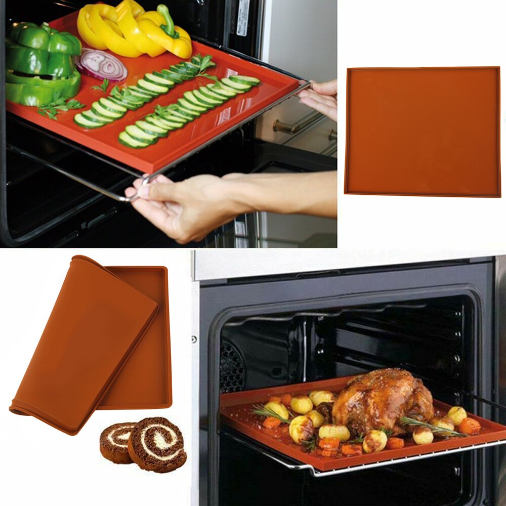 Food Grade Siliconen Bakken Mat Diy Multifunctionele Cake Pad Non-stick Oven Liner Zwitserse Roll Pad Bakvormen Bakken Tools