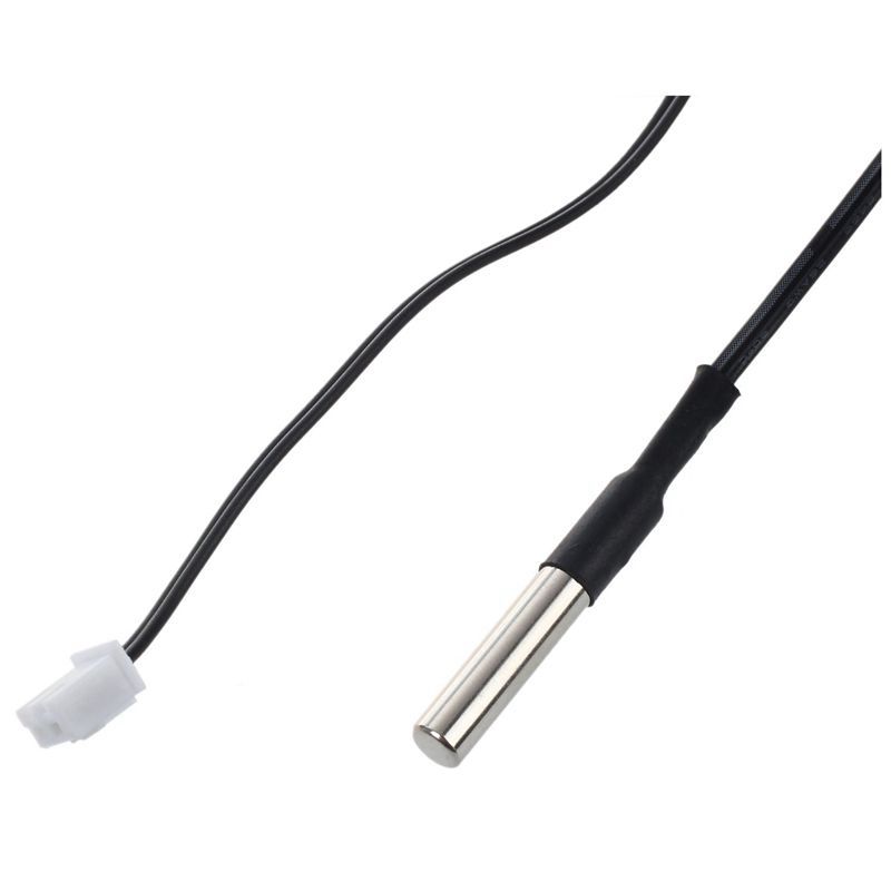 Sensor de temperatura termistor NTC de 2 m, cable de sonda resistente al agua 10 K 1% 3950 negro