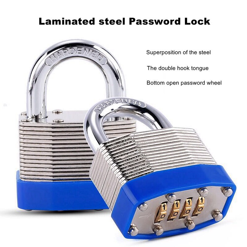4 Digit Outdoor Safety Laminated Combination steel safety Padlock(038)