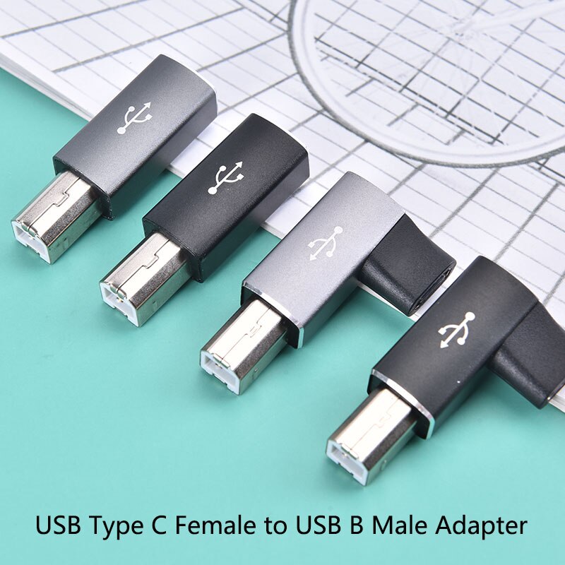 USB Typ C Frau Zu USB B Männlich Adapter Elektronische Trommel Drucker Klavier C Weibliche Zu Midi- Adapter Schnittstelle Adapter gerade Ellenbogen