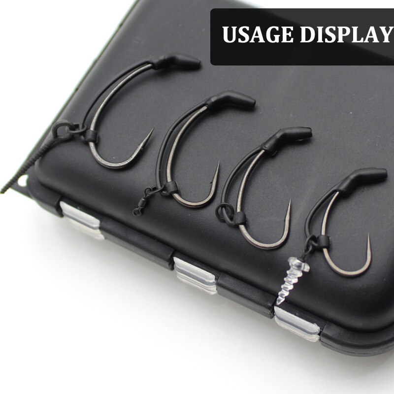 15PCS Karpervissen Haak Kickers D Rig Kicker Aligners Haken Mouwen Rigs Accessoires End Terminal Visgerei