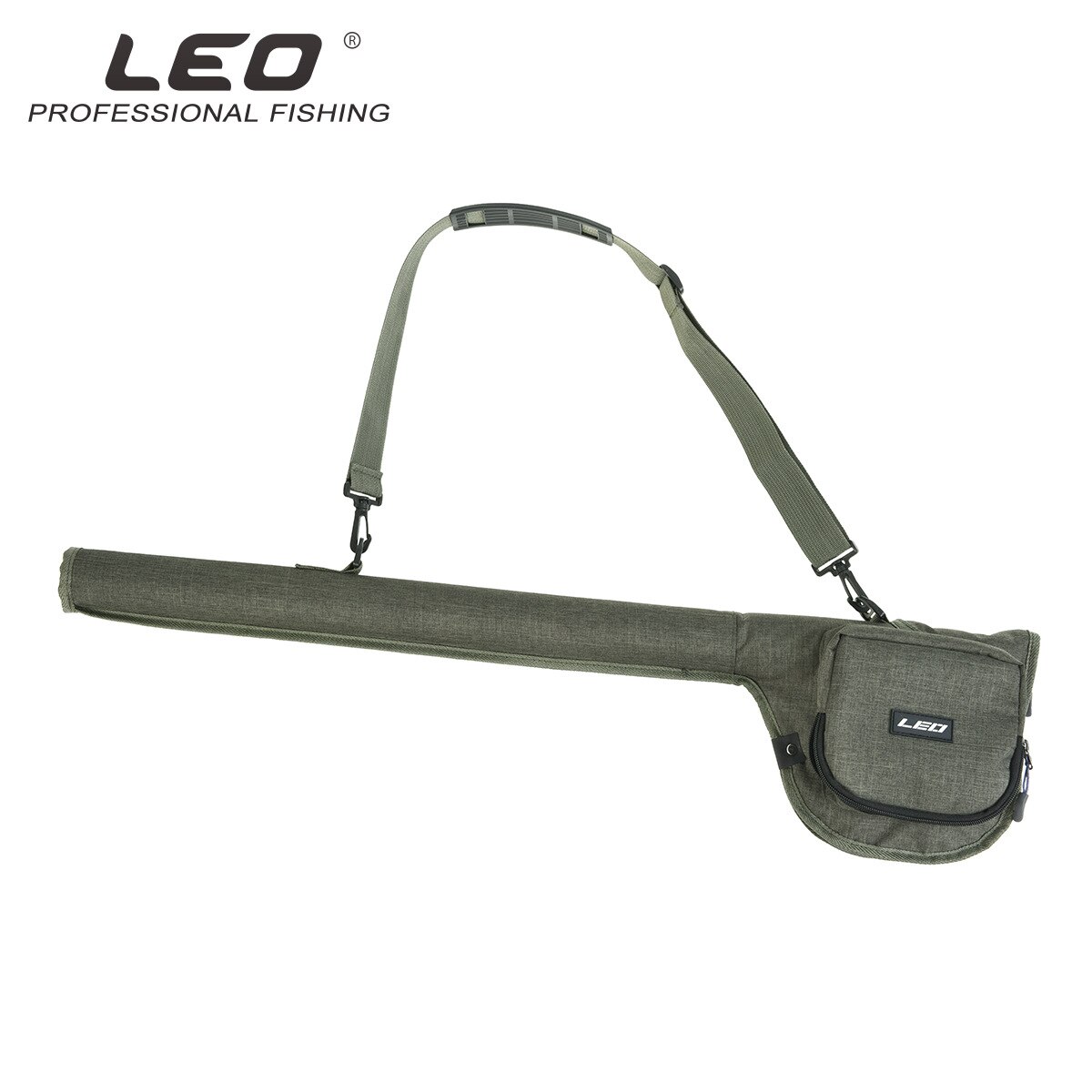Leo flugfiske väska 27991 ta in fiske rulle fiskespön tillbehör låda 82cm armégrön duk paket pesca lock väskor