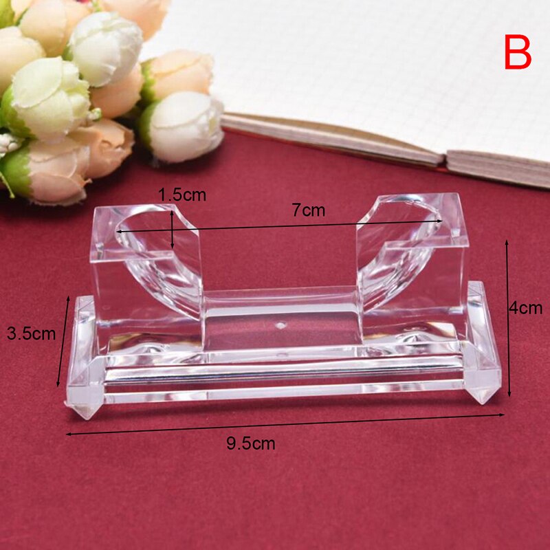 1Pcs Clear Jewelry Bracelet Display Holder Bangle Organizer Rack Acrylic Bracelet Display Collar Stand Holder: B