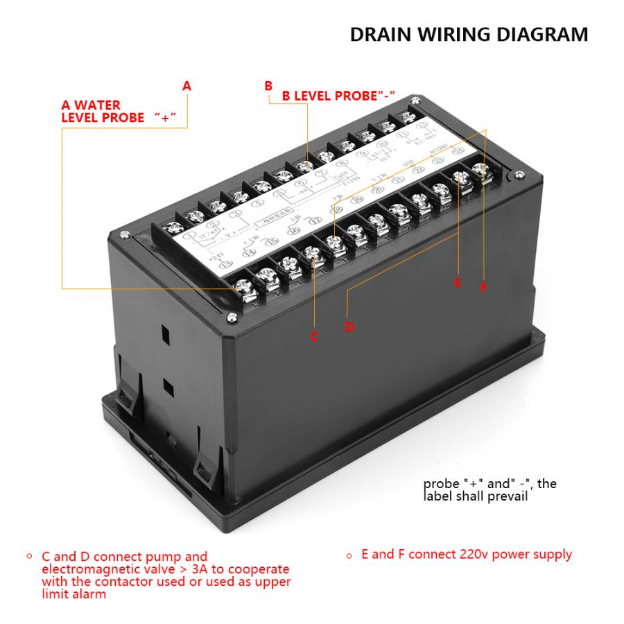 1pcs Liquid level display Intelligent Pressure Contorller Light Column Display 4-20MA Level Transmitter Water level display