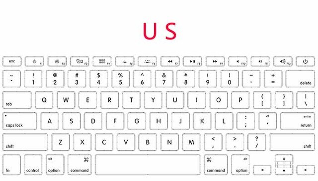 Voor Macbook Pro 13.3 "Retina A1708 Ons Uk Rusland Franse Spanje Duitsland Italië Engels Toetsenbord MLL42 MPXQ2 Late Mid: US