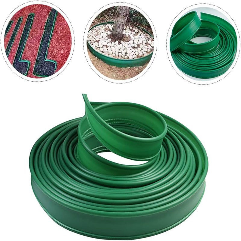 10/5M Garden edge border Outdoor Lawn Edging Flexible Gardening Isolation Path Barrier Plastic Grass Fence Protective Border