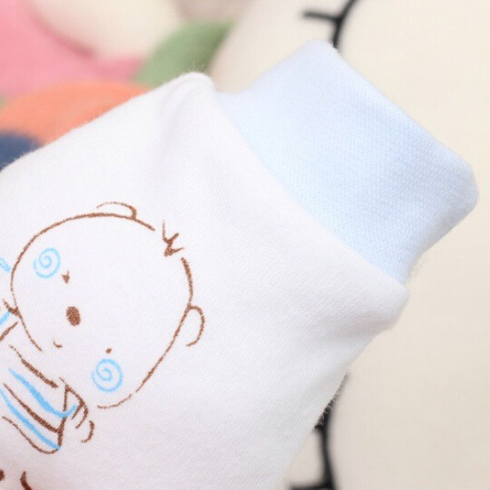 1 Pairs Toddler Cute Cartoon Bear Print Baby Infant Boys Girls Anti Scratch Mittens Soft Gloves Baby Kids Gloves Варежки Детские