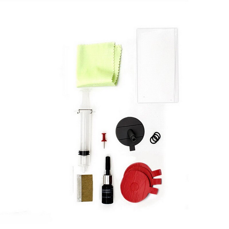 Auto verre rayure fissure restaurer outil voiture pare-brise réparation résine Kit bricolage voiture fenêtre réparation outils fenêtre verre durcissement colle: Rouge