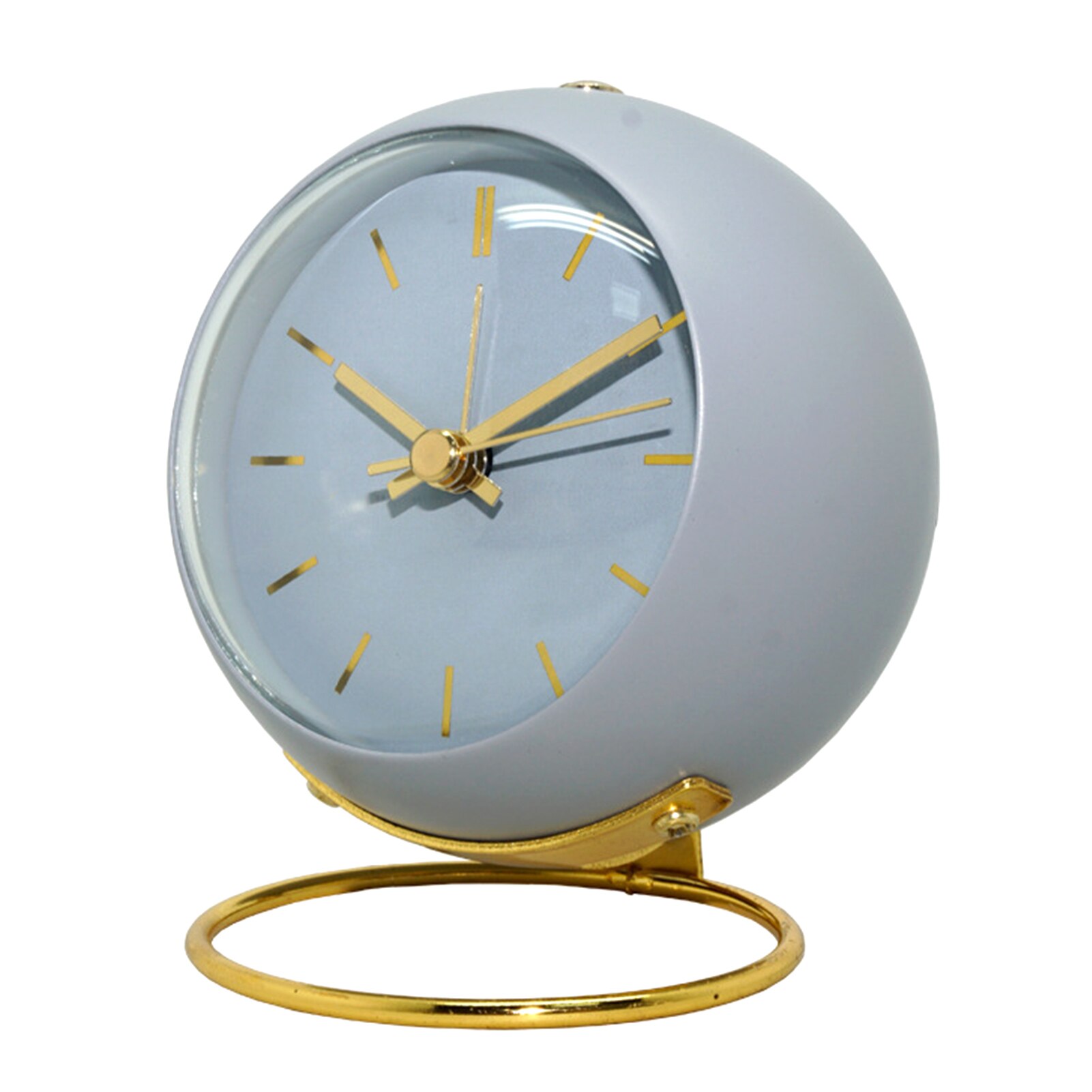 Alarm Clock Battery Operated Easy Use Retro For Bedside Non Ticking Home Office Silent Luminous Analogue Large Display Simple