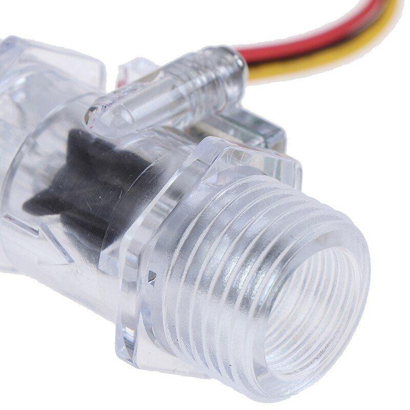 1Pc Water Flow Sensor Switch G1/2" Hall Effect Meter Control DC 5-15V