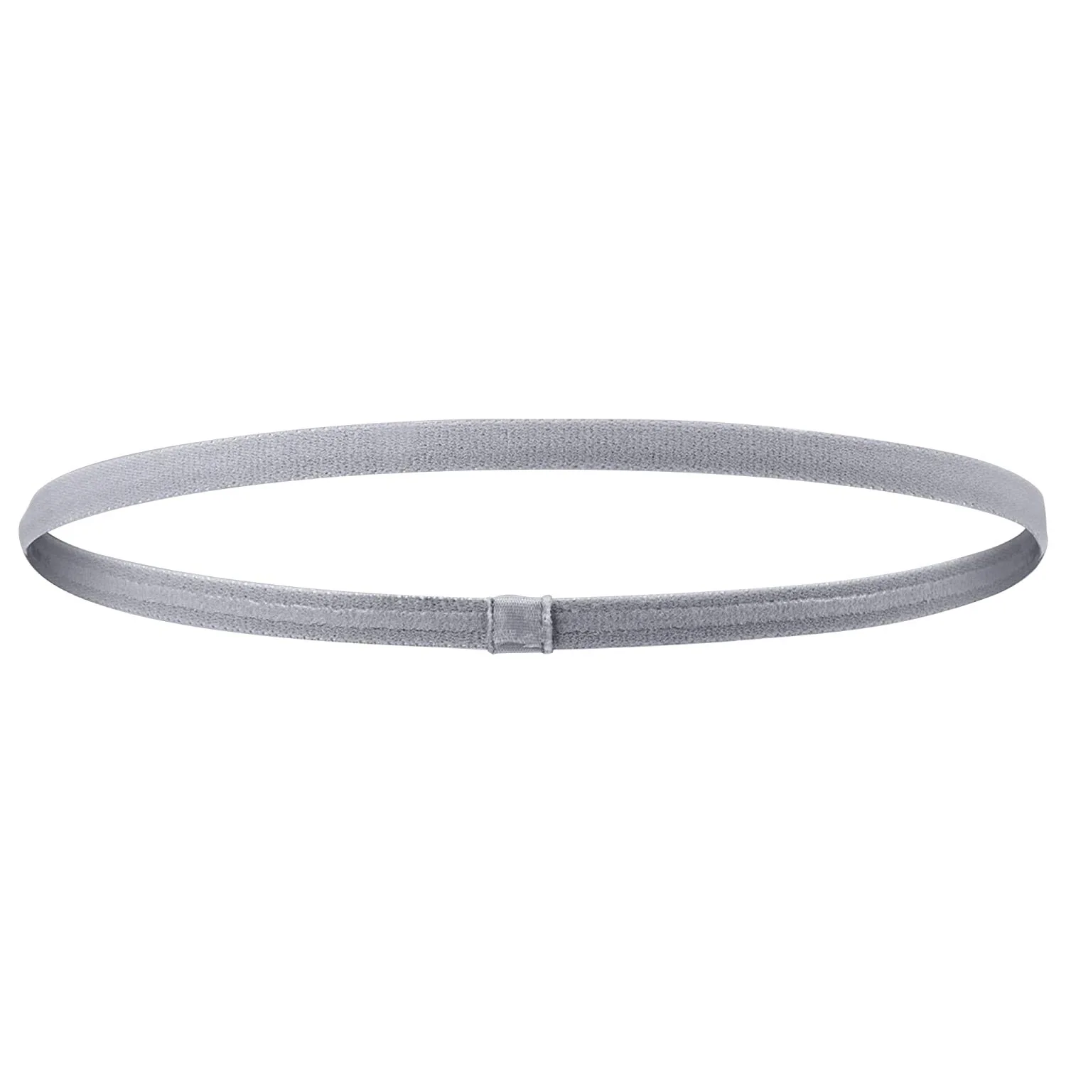 1pc sklisikre elastiske svettebånd utendørs sportspannebånd fitness trening yoga hårbånd fotball løping svettebånd for kvinner menn: Lysegrå