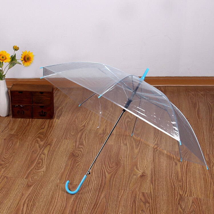 Transparent regn paraply reklam paraply automatisk rak poleumbrella regn paraplyalongumbrella regn paraply