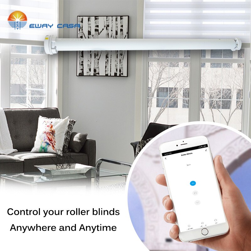 Tubular Motor 100-240V Alexa & Google Home Control Blind Motor For 38mm Tubular Tube Roller Blinds Motor TM-SF-PS