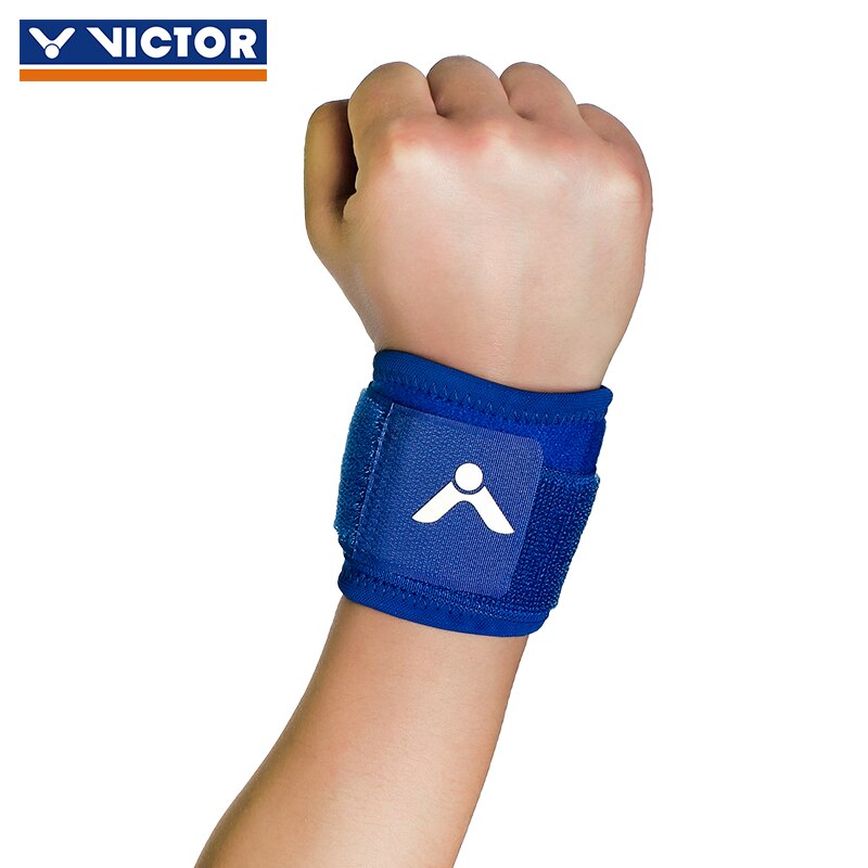 Original Victor Badminton Sport Waistband Adjustable Anti-injured Pressurized Wrist Strap SP151: SP151F blue