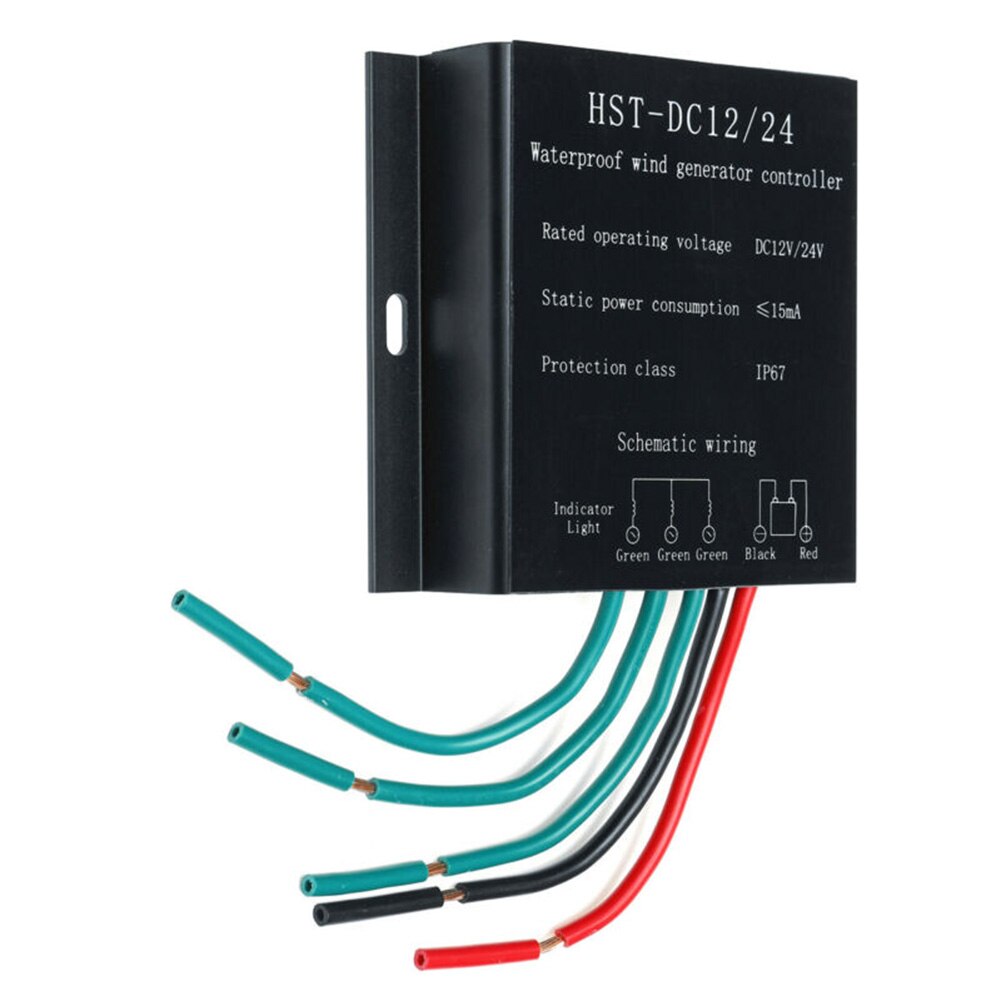 Vindgenerator vindturbin  dc 12v/24v 1000w batteriladningsregulator regulator til marine og land