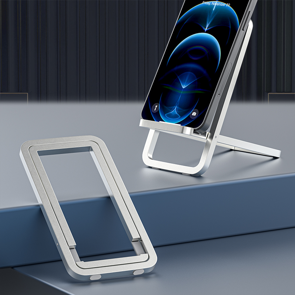 Universal Phone Support Folding Mobile Phone Holder Bracket Foldable Cell Phone Stand Adjustable for iPhone 15 14 Pro Max Xiaomi