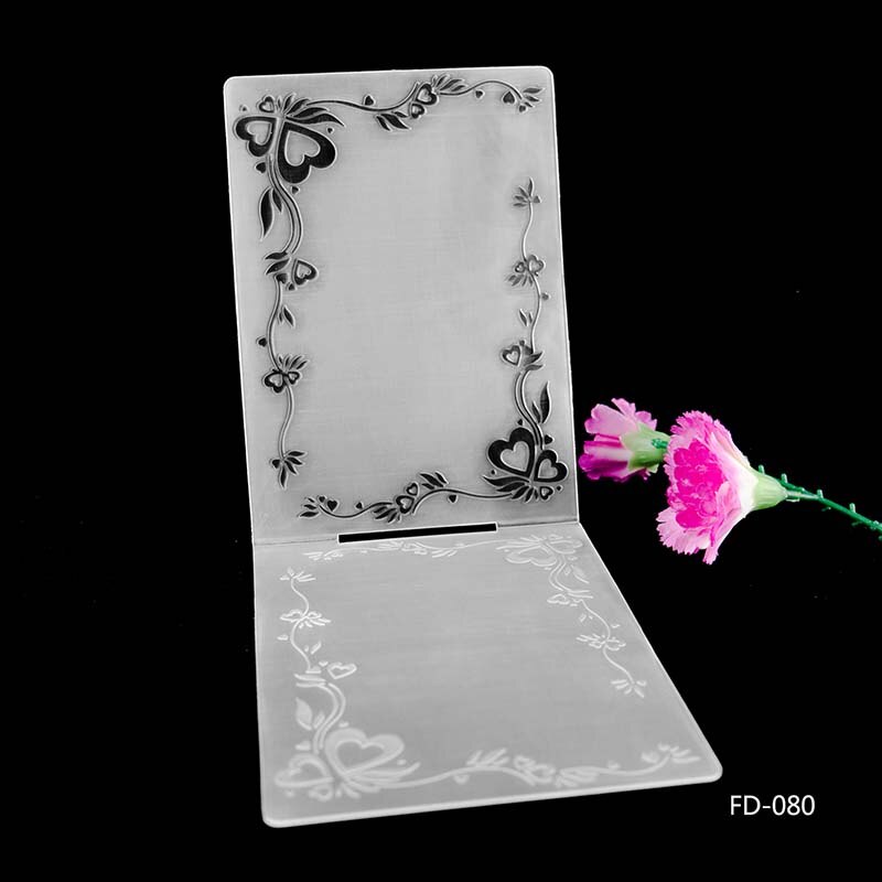 AZSG Butterfly Flowers Plastic Embossing Folder For Scrapbooking Type Photo Album Card Paper Craft Template Mold