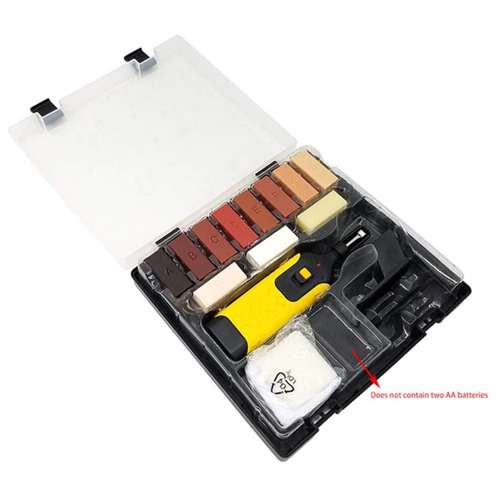 Conjunto de reparo de assoalho laminado, 11 cores, reparo de piso laminado danificado, bancada de cozinha, reparação de casa