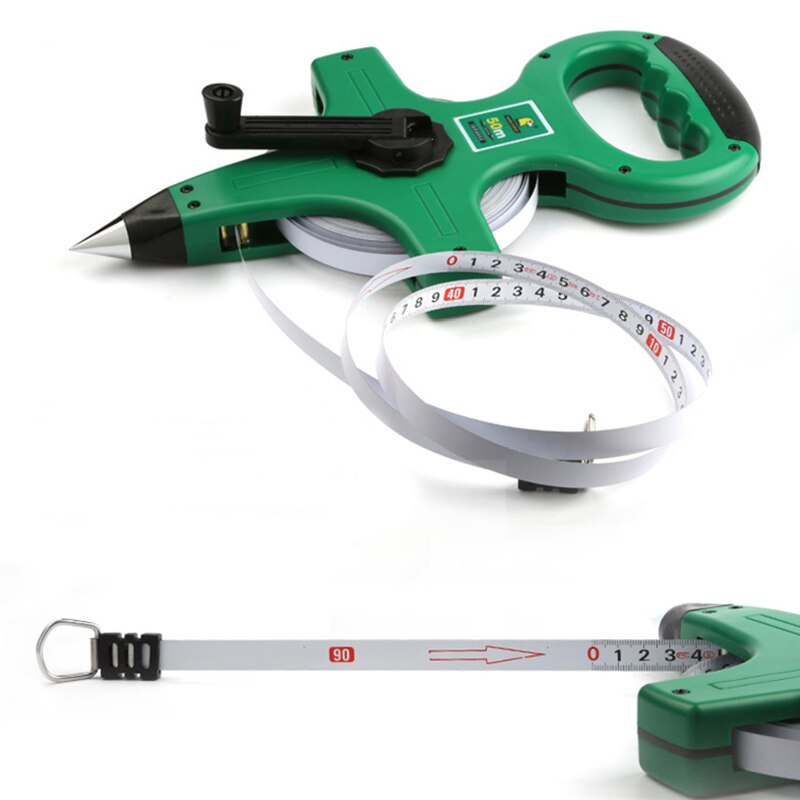 30M/50M Tape Measure Ruler Stainless Steel Measuring Tape Metric Retractable For Construction Worker Measuring Tools