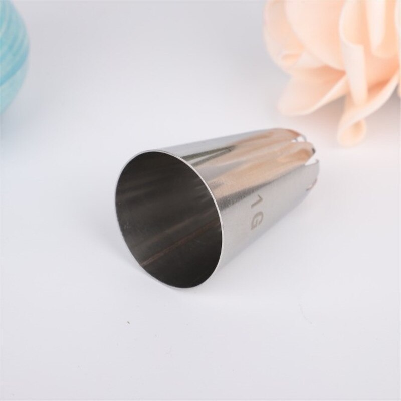 #1G Grote Size Icing Piping Nozzle Cake Decoratie Hoofd Bakkerij Gebak Tips Rvs Cake Decorating Gereedschap