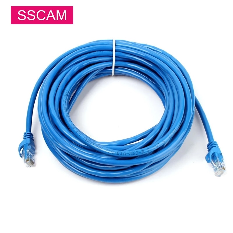 Cat6 RJ45 Network LAN Cable High Speed Ethernet PC Computer Router Wire Cables 5M/10M/20M//30M/40M for POE IP Camera