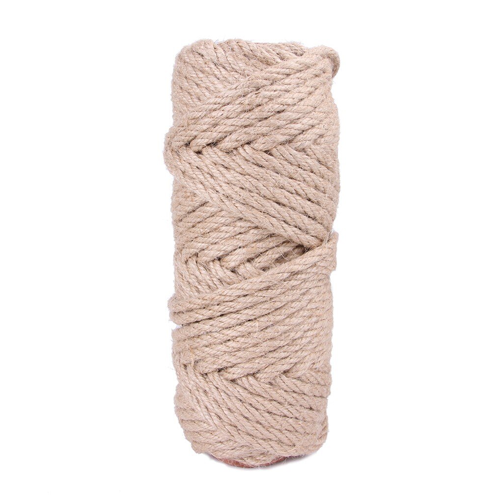 Sisal Touw Kat Krabpaal Speelgoed Kat Klimrek Vervanging Touw Bureau Benen Binding Touw Voor Kat Scherpen Klauw # 0804PJR: 6 mm / 10m