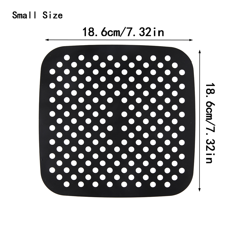 Air Fryer Silikon Matte Küche Zubehör Antihaft-Back Matte Gebäck Werkzeuge Zubehör Backformen Öl Matten Kuchen Gegrillte Untertasse: Blau
