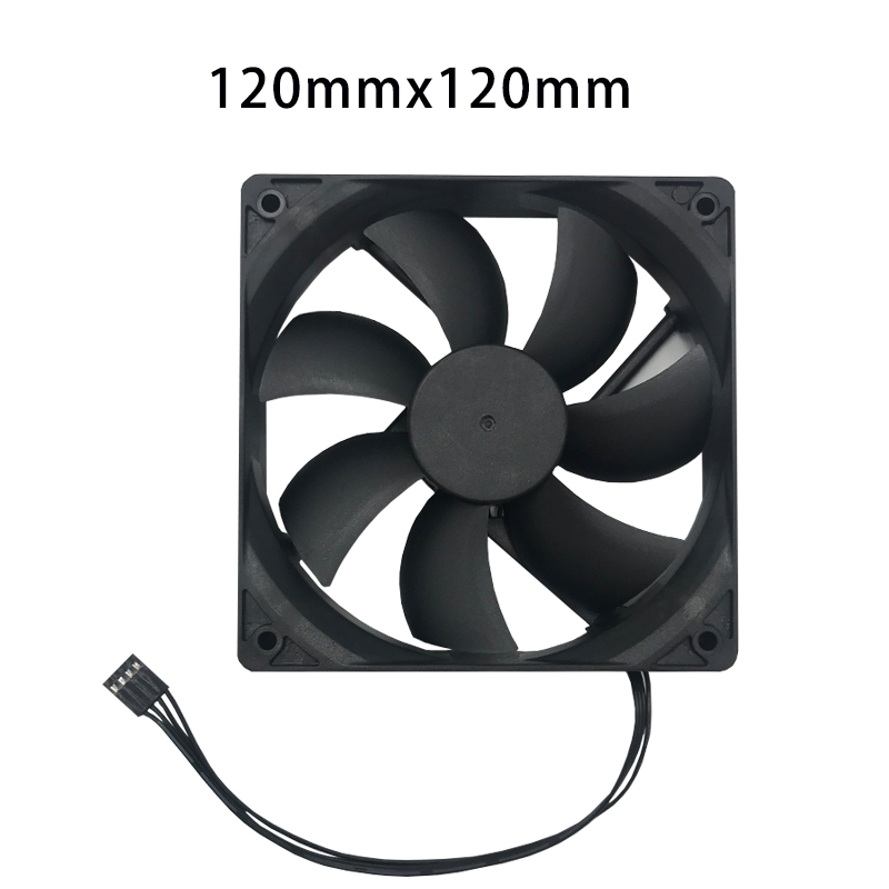 Ventilador de ordenador silencioso de 8cm, 9cm y 12cm, ventiladores de PC silenciosos para ordenador, carcasa de PC, GPU, CPU, refrigeración del radiador: Gris