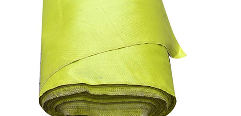 Tela de fibra de vidrio de color amarillo, material de tela ignífuga, lona aislante de alta temperatura, cubierta ignífuga