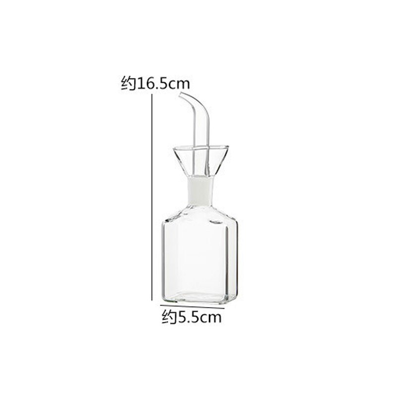 High Borosilicate Oil Bottle Vinegar Glass Oil Pot Household Leak-proof Mixing Bottle Bottle Kitchen Soy Pot Oil Tank: 125ml
