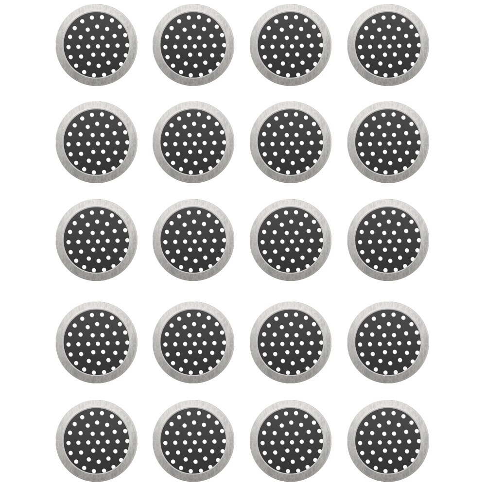 10 par 304 rostfria in-ear hörlurar filter plast dammnät hörsnäckor dammsäker stålnät med lim