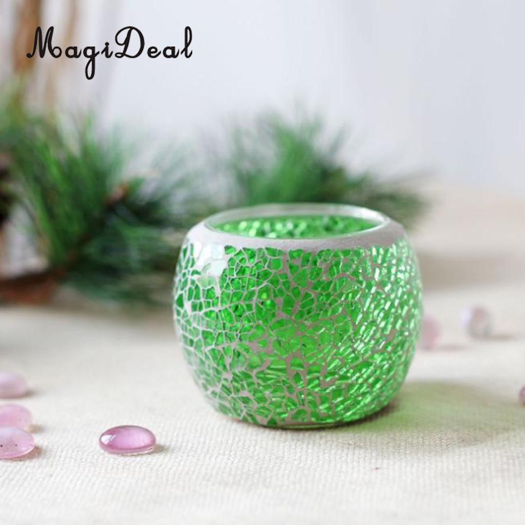 MagiDeal sortiert Marokkanischen Mosaik Glas Votiv Kerzenhalter Tee Licht Leuchter Kerzenhalter Heimat Dekor Tabletop Mittelpunkt: 05