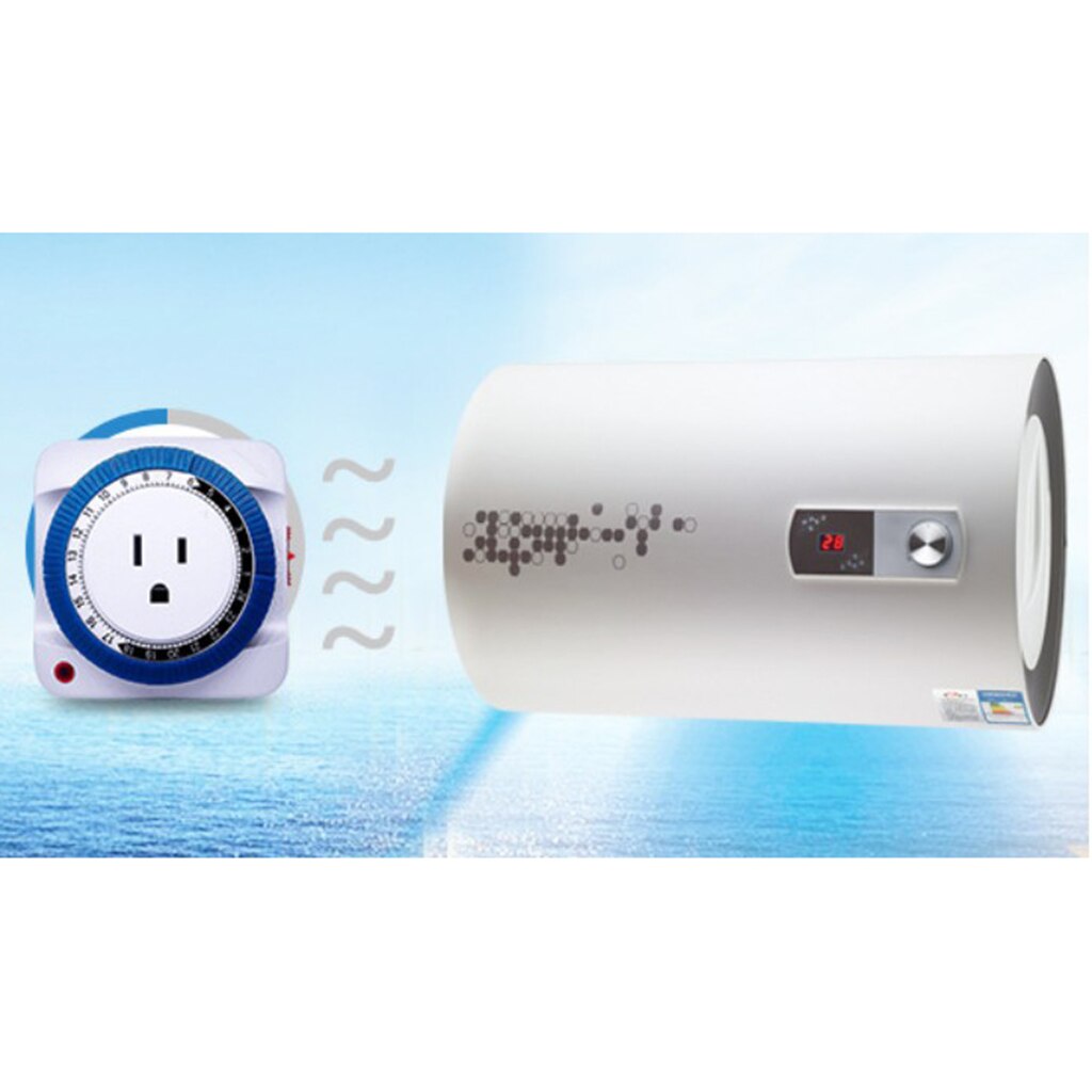 24Hour Mechanical Outlet Timer Home Appliace Interval Clock Wall Plate Small Appliances Electric Planned Timer US