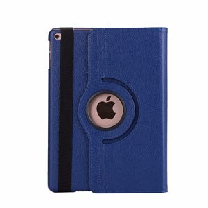 360 Graden Rotatie Case voor Apple iPad 234 Flip PU Leather Stand Smart Case Cover voor iPad 2 iPad 3 iPad 4 Tablet Gevallen: Blue