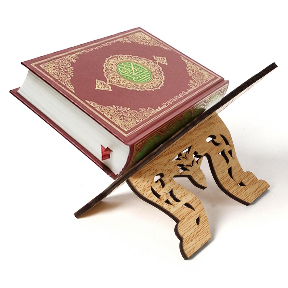 Mini bookend stativ eid mubarak træ bibel hul hylde islam bog opbevaring display rack stativ til musik score opskrift