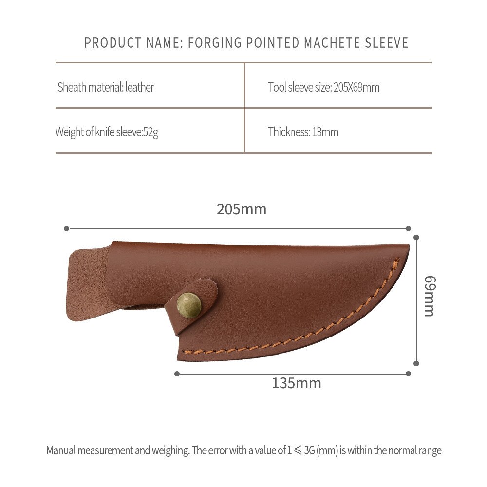 XYj Leather Knife Sheath Boning Chef Butcher Knives Blade Guards Protector With Belt Loop Good for Protect Fixed Blade&amp;Carry Out: D