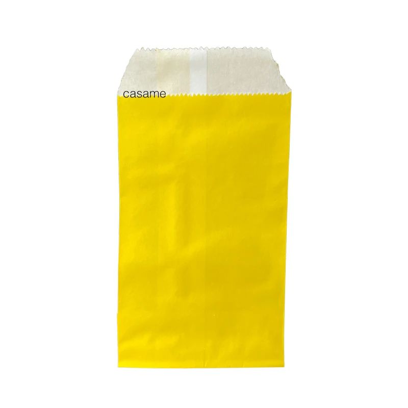 8x15cm 50pcs Kraft Paper Bags with White Polka Dot Pattern - Perfect for Weddings, Parties, and Small Business Supplies: MULTI