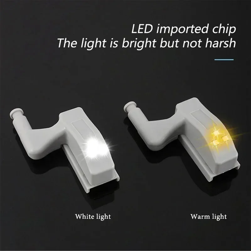 Universele LED-kastlamp Keukenlamp Binnenscharnierlicht Geschikt voor kasten Slaapkamer Keukenkast Nachtlampje