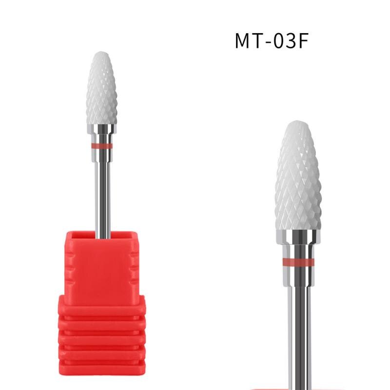 1 stk keramisk neglebor til elektriske manicure boremaskiner maskine neglefile buffere polerhoved nail art udstyr tilbehør: 03