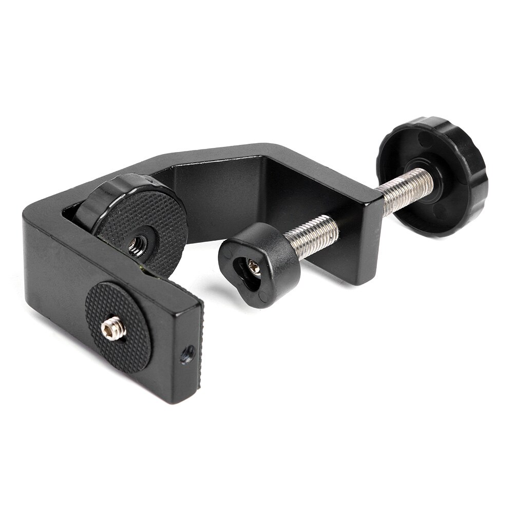 Camera Led Flash Fotografie Vaste Houder Stand Gesp Base Vertical Surface Mount Adapter Aluminium Bureau Clip Beugel