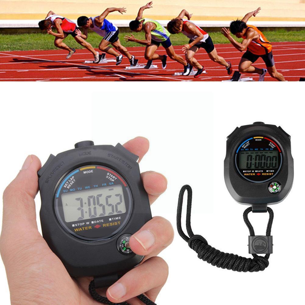 1 Pcs Digital Stopwatch Timer Multifuction Handheld Sports Stop Chronograph Training Outdoor Watch Timer Runni A5g6