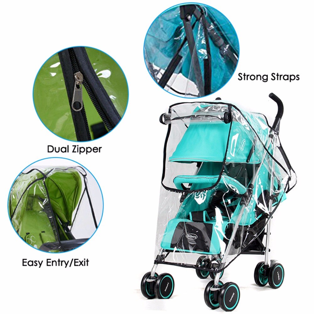 Waterdichte Regenhoes voor Wandelwagen Kinderwagens Winkelwagen Stof Regenhoes Klamboe voor Kinderwagen Kinderwagens Accessoires Kinderwagen