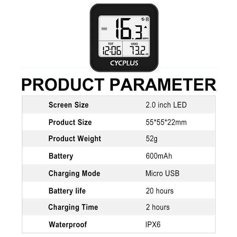 Wireless GPS Bicycle Computer CYCPLUS G1 Cycling Speedometer Odometer Stopwatch Tracker Waterproof Computer Bike Accessories
