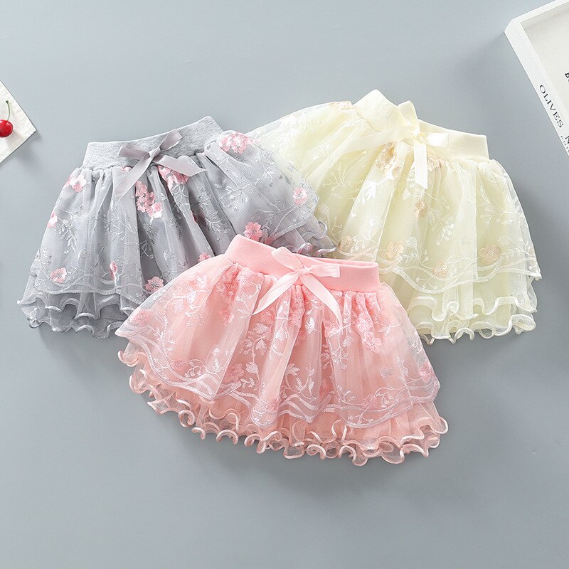 Zomer Meisjes Gebreide Tutu Rok Kinderen Rok Stijl Pluizige Rok Vier Seizoenen Prinses Taart Rok Party Prinses Rok