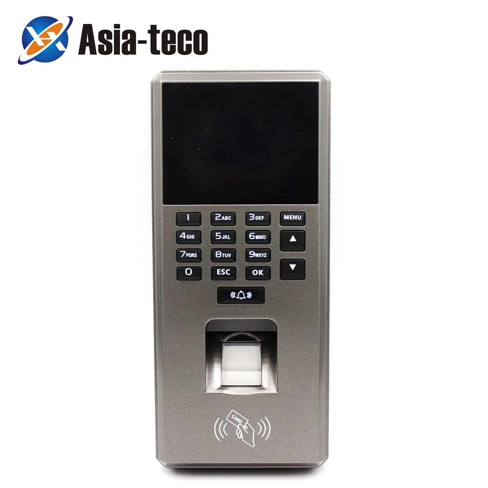 125Khz RFID 2.4 inch Reader Fingerprint Scanner Access Control Keypad USB Biometric System Door Lock Access Control