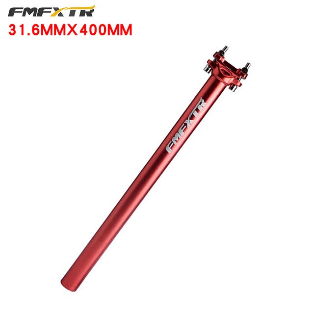 Fiets Zadelpen 400Mm Mtb Cycling Road Mountainbike Zadelpen Buis 27.2Mm/30.9Mm/31.6Mm aluminium Legering Fiets Zadelpen: Red 31.6